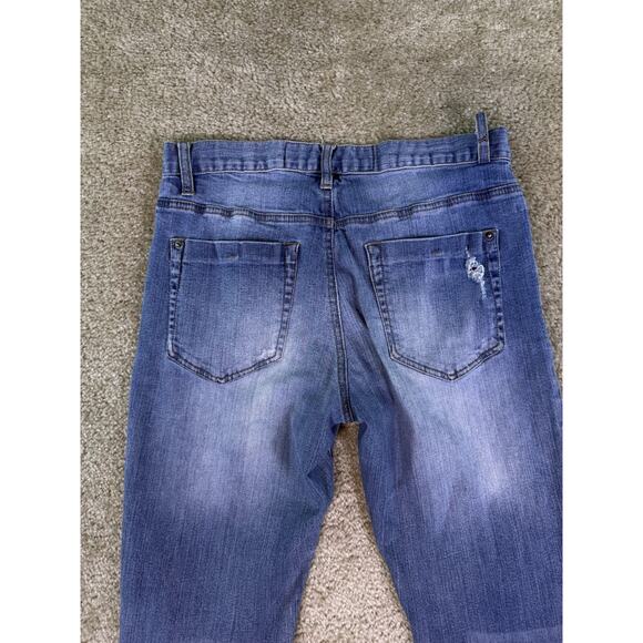 RWH Mens Size 30 Blue Stretch Pocket Mid Rise Straight Jeans 30x33 D993 - Picture 5 of 13